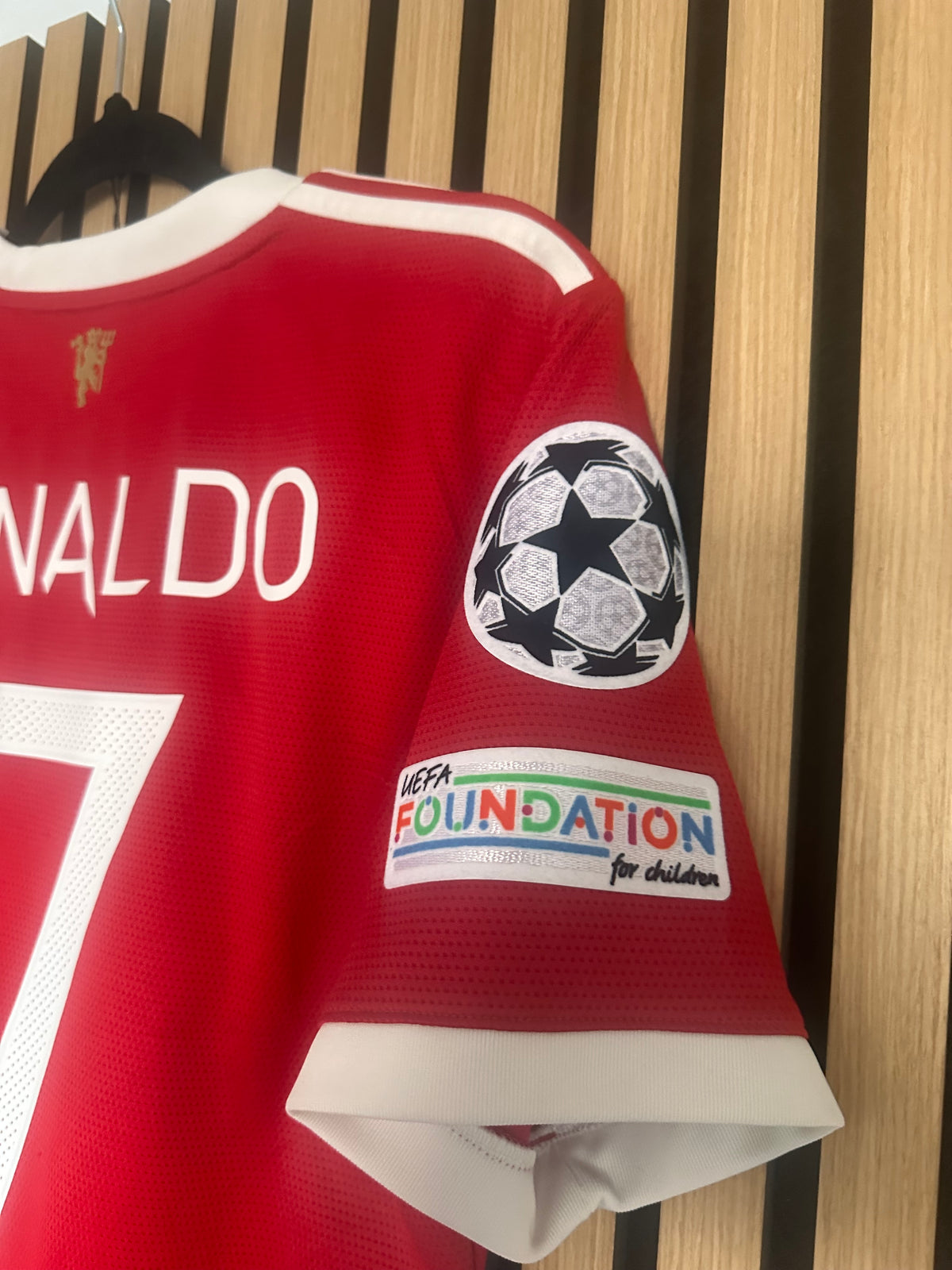 Maillot Manchester United Domicile 2021-2022 Ronaldo LDC vintage - photo 9