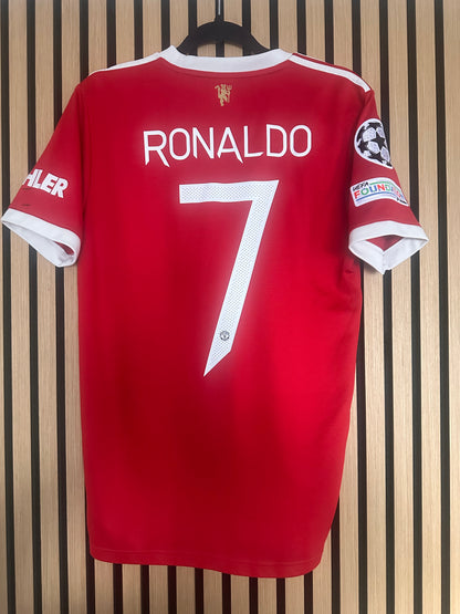 Maillot Manchester United Domicile 2021-2022 Ronaldo LDC vintage - photo 1