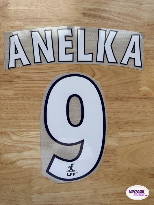 Flocage Anelka N°9 PSG 2000-2001 vintage
