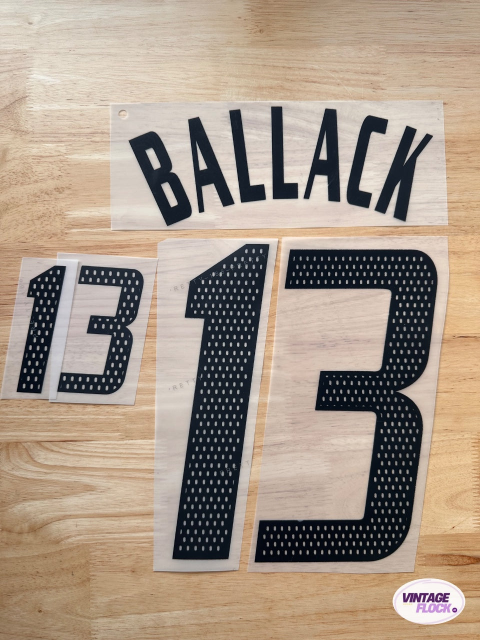 Flocage Ballack N°13 Allemagne 2002-2004 Domicile vintage