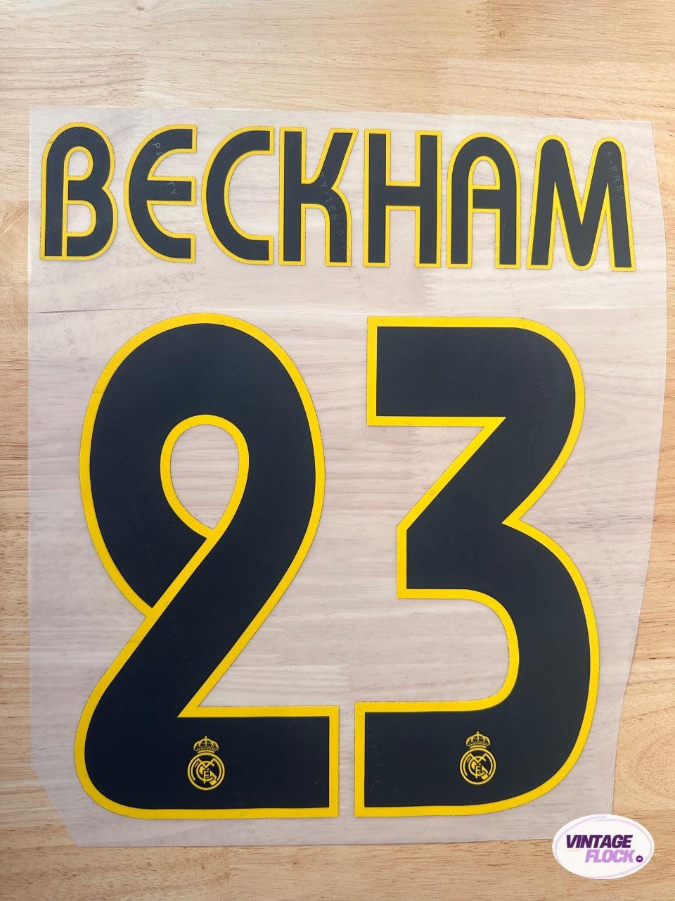 Flocage Beckham N°23 Real Madrid 2003-2005 Domicile vintage