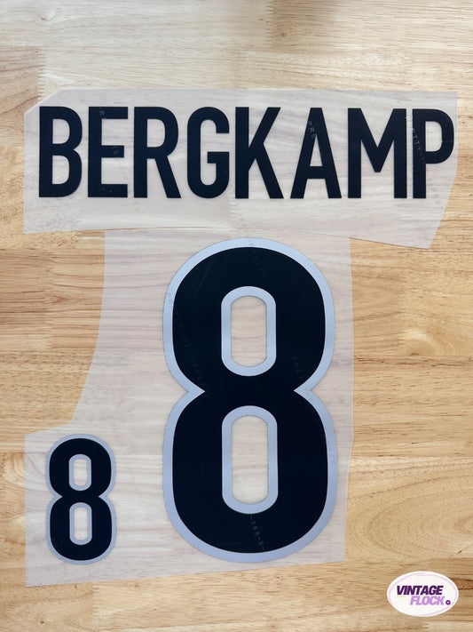 Flocage Bergkamp N°8 Pays-Bas 1998 Domicile vintage