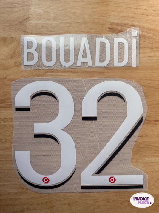 Flocage Bouaddi N°32 LOSC 2023-2024 Domicile vintage