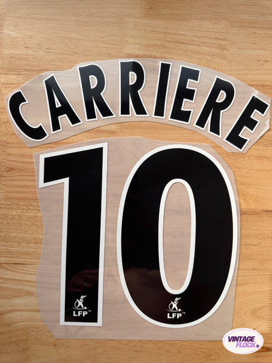 Flocage Carriere N°10 RC Lens 2004-2005 Domicile vintage