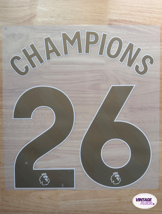 Flocage Champions 2026 N°26 Arsenal vintage