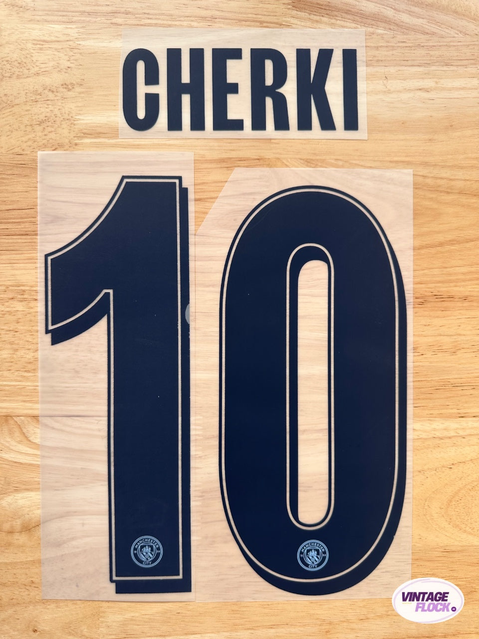 Flocage Cherki N°10 Manchester City 2025-2026 LDC Domicile vintage