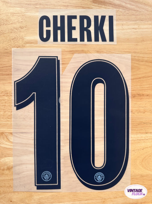 Flocage Cherki N°10 Manchester City 2025-2026 LDC Domicile vintage