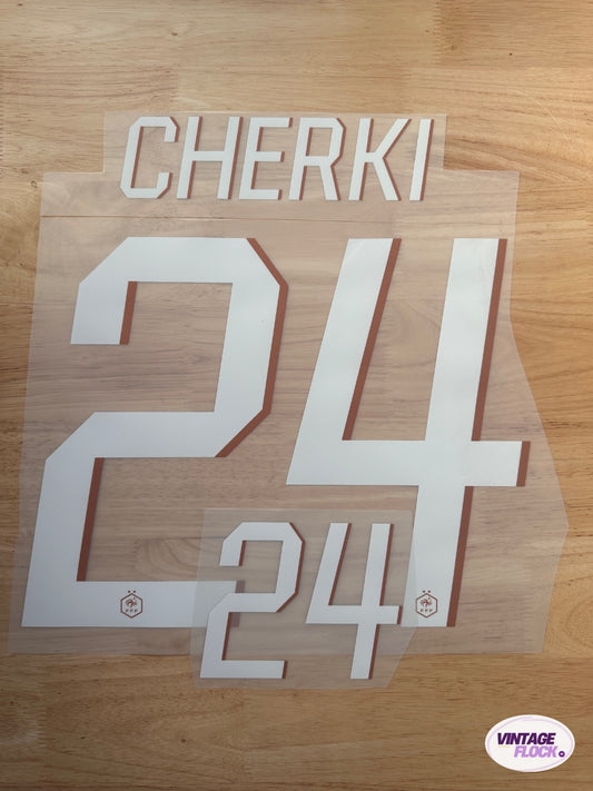 Flocage Cherki N°24 France 2026 Domicile vintage