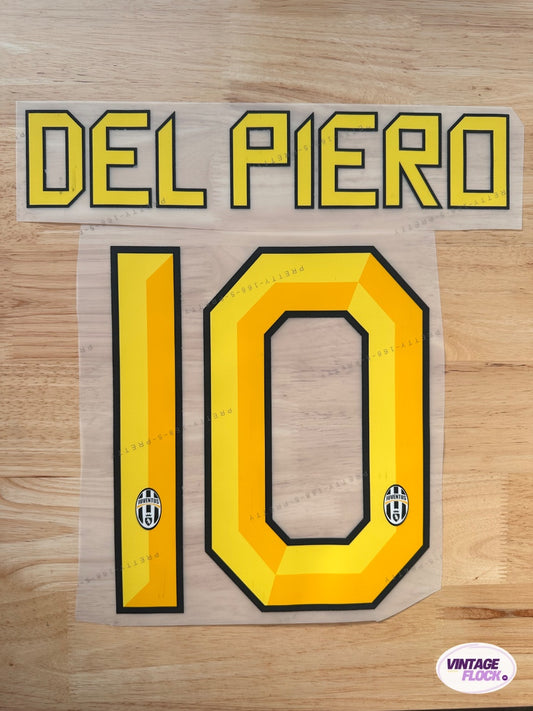 Flocage Del Piero N°10 Juventus 2010-2011 Domicile vintage