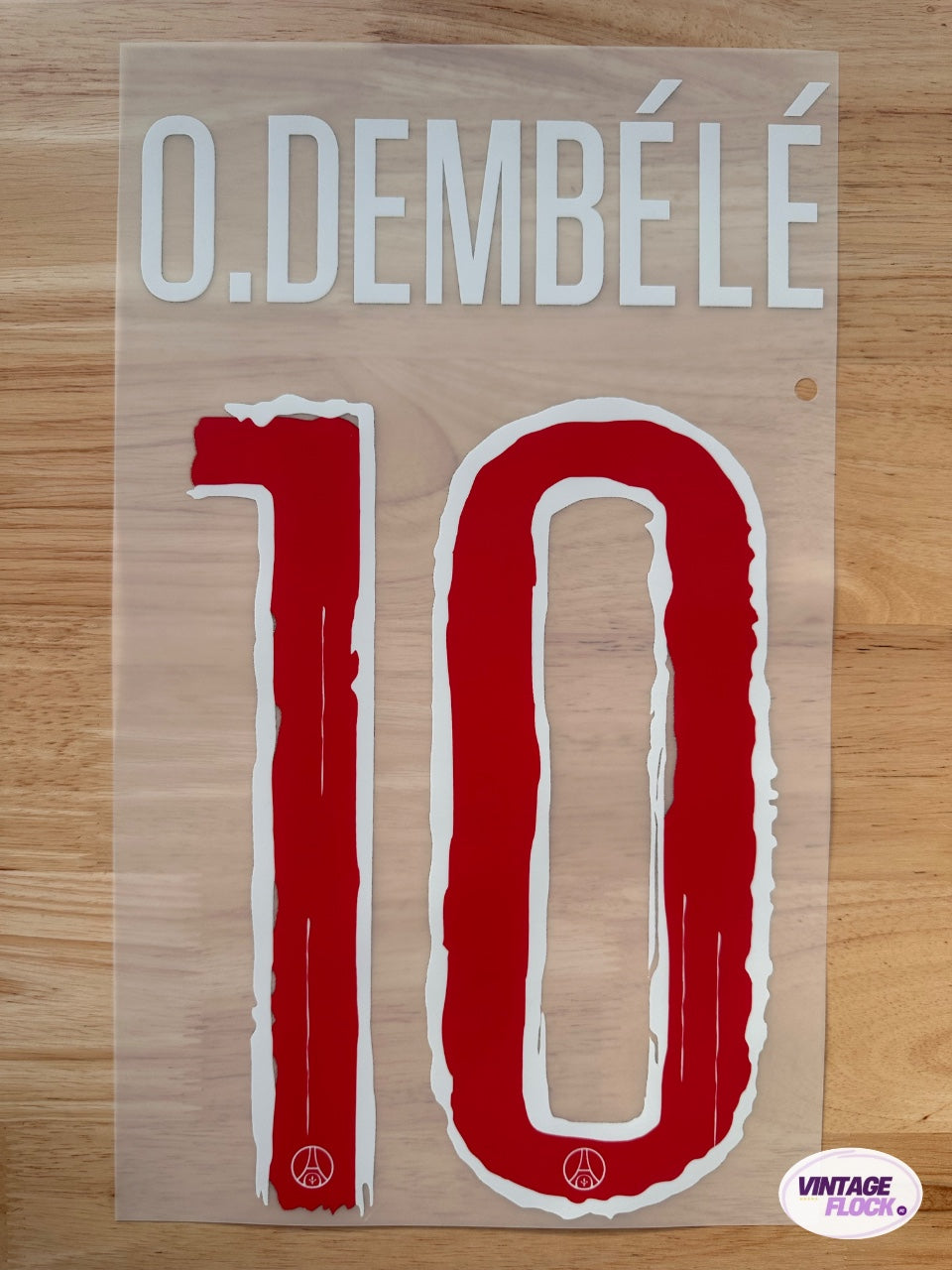 Flocage Dembélé N°10 PSG 2024-2025 LDC Domicile vintage