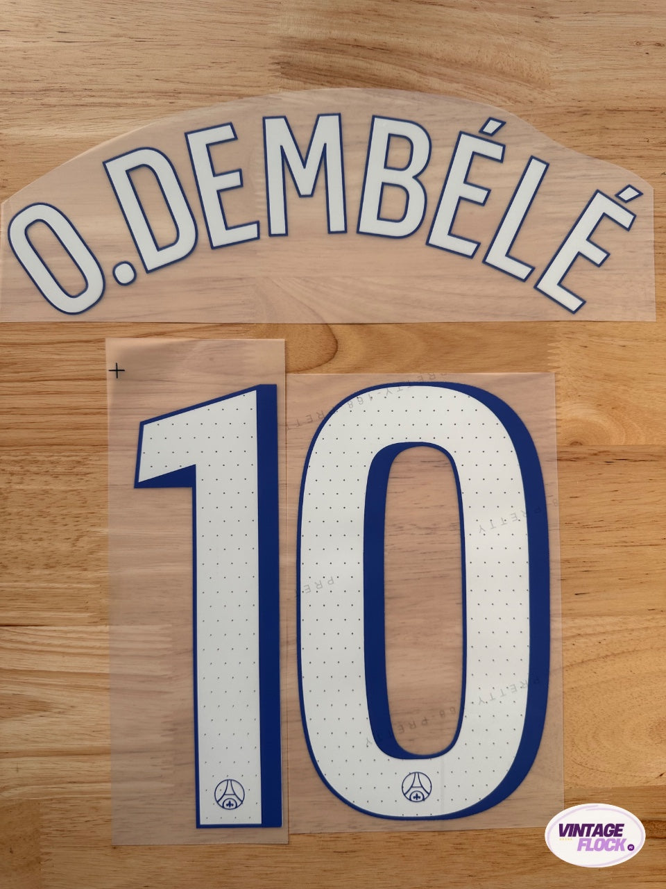 Flocage Dembélé N°10 PSG 2025-2026 LDC Third vintage