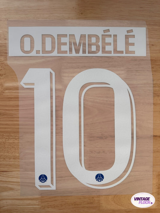 Flocage Dembélé N°10 PSG 2026-2027 LDC Domicile vintage