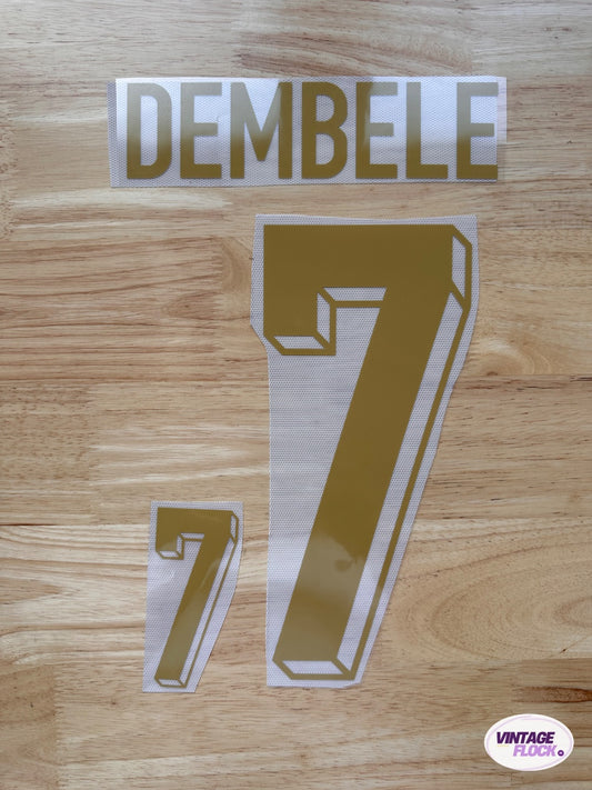 Flocage Dembélé N°7 France 2024-2025 Edition Ballon d'or vintage
