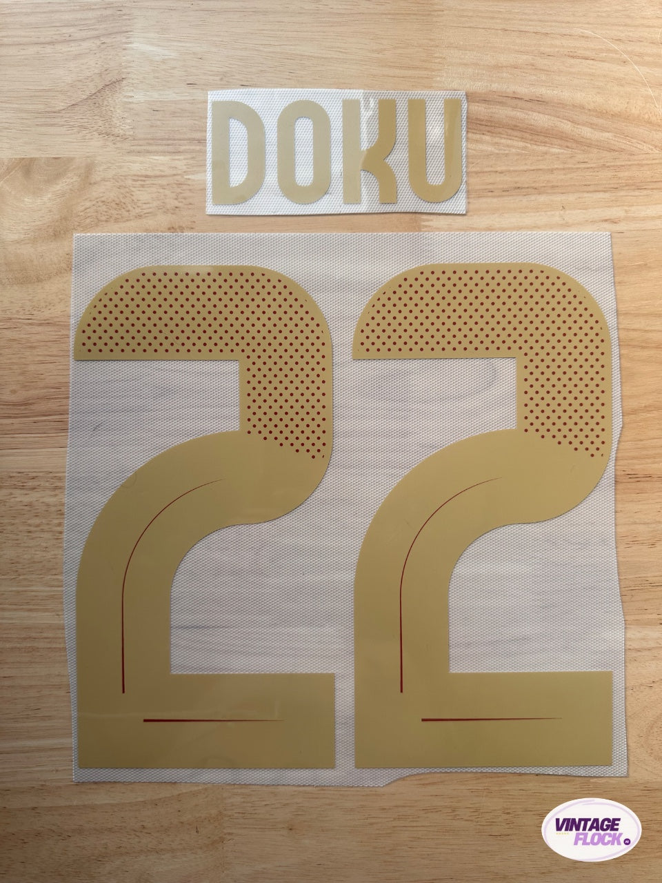 Flocage Doku N°22 Belgique 2024 Exterieur vintage