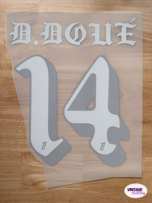Flocage Doué N°14 PSG 2024-2025 Edition Born x Raised vintage