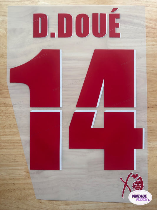 Flocage Doué N°14 PSG 2025 Coupe du Monde des Clubs vintage