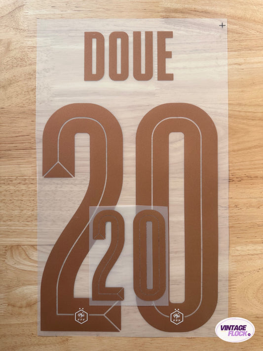 Flocage Doué N°20 France 2026 Exterieur vintage