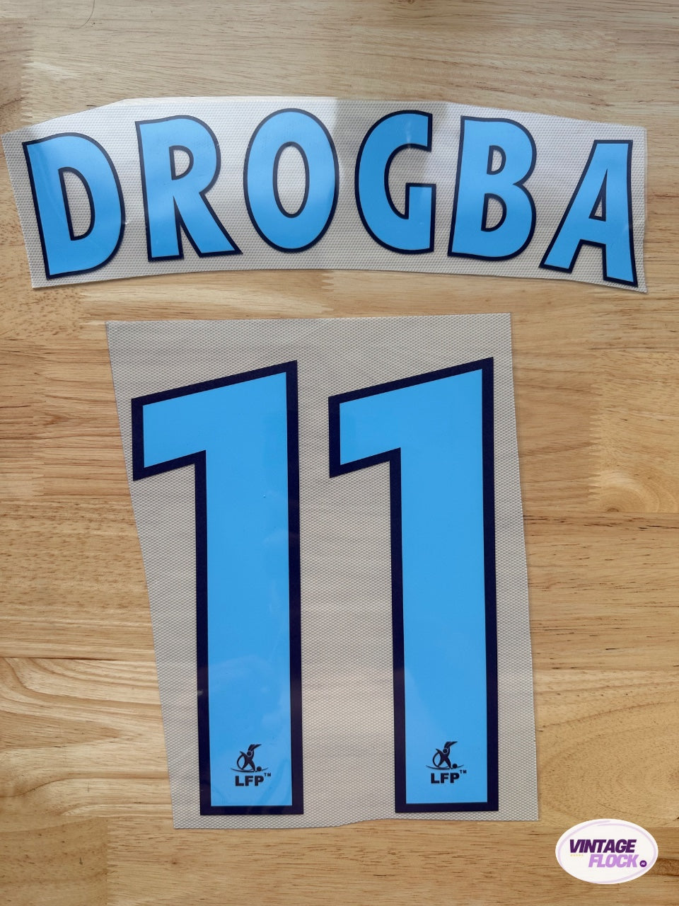 Flocage Drogba N°11 Marseille 2003-2004 Domicile vintage