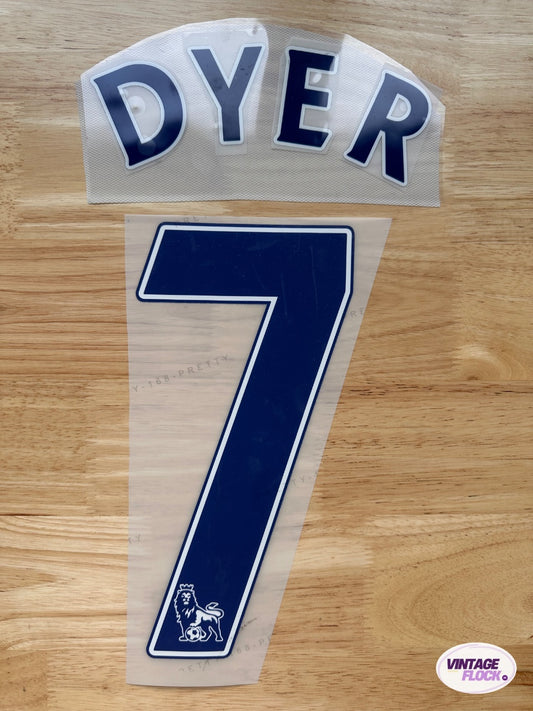 Flocage Dyer N°7 West Ham 2007-2011 vintage