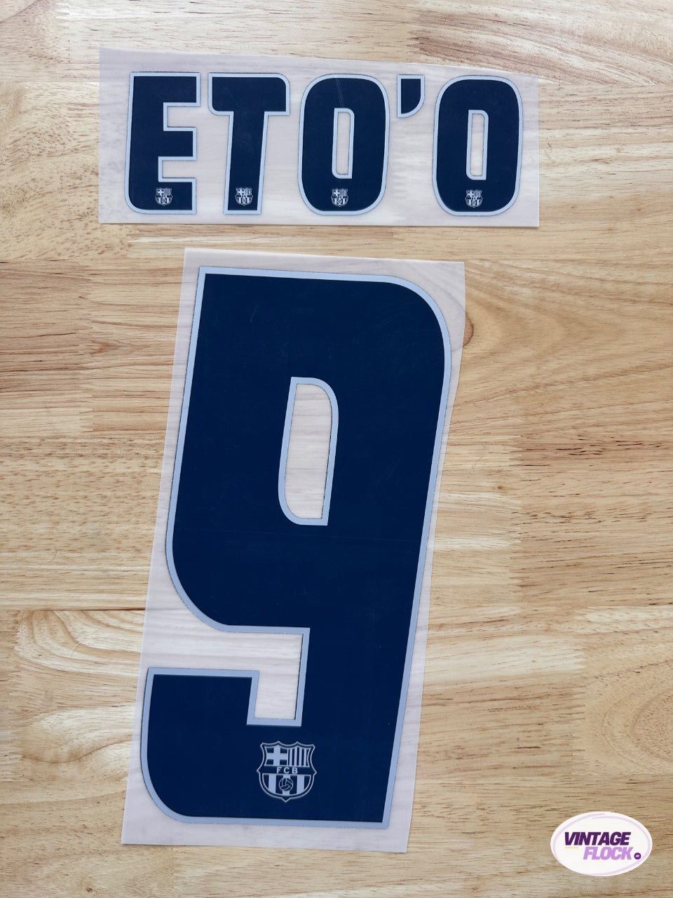 Flocage Eto'o N°9 FC Barcelone 2005-2006 Exterieur vintage