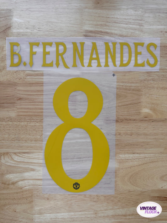 Flocage Fernandes N°8 Manchester United 2025-2026 Coupe Third vintage