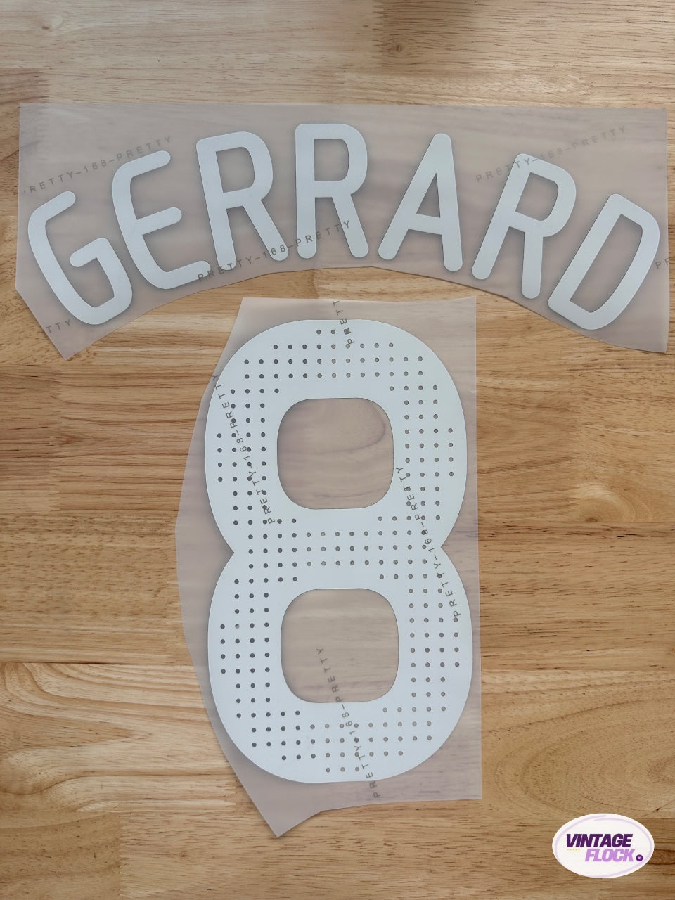 Flocage Gerrard N°8 Liverpool 2008-2010 Coupe Domicile vintage