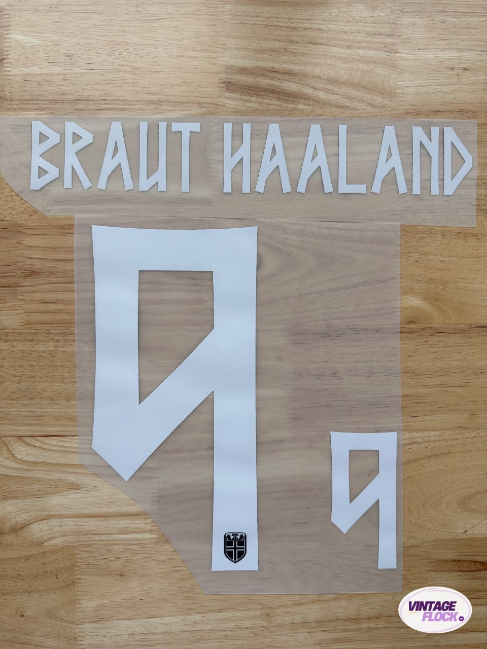 Flocage Haaland N°9 Norvège 2026 exterieur vintage
