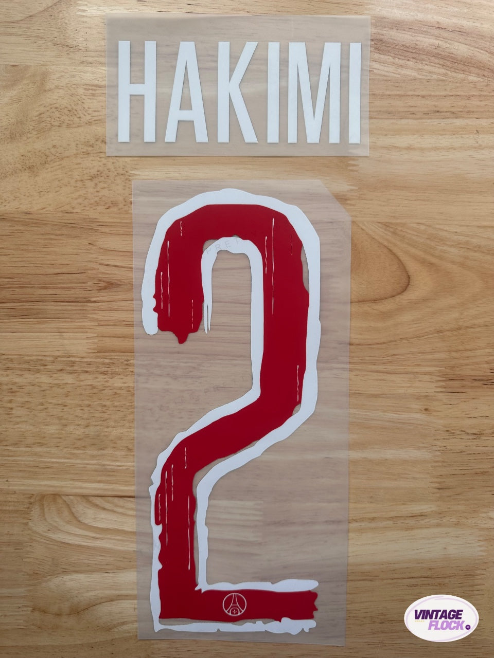 Flocage Hakimi N°2 PSG 2024-2025 LDC Domicile vintage