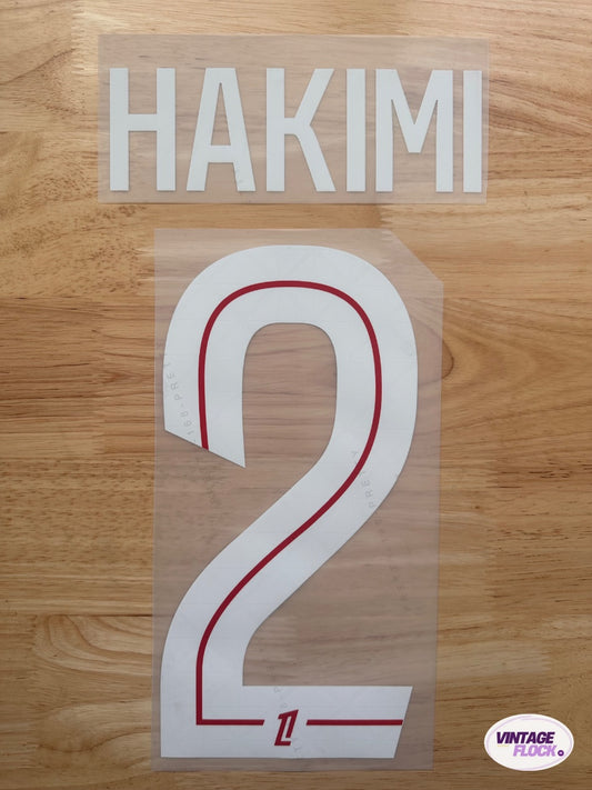 Flocage Hakimi N°2 PSG 2025-2026 Domicile vintage
