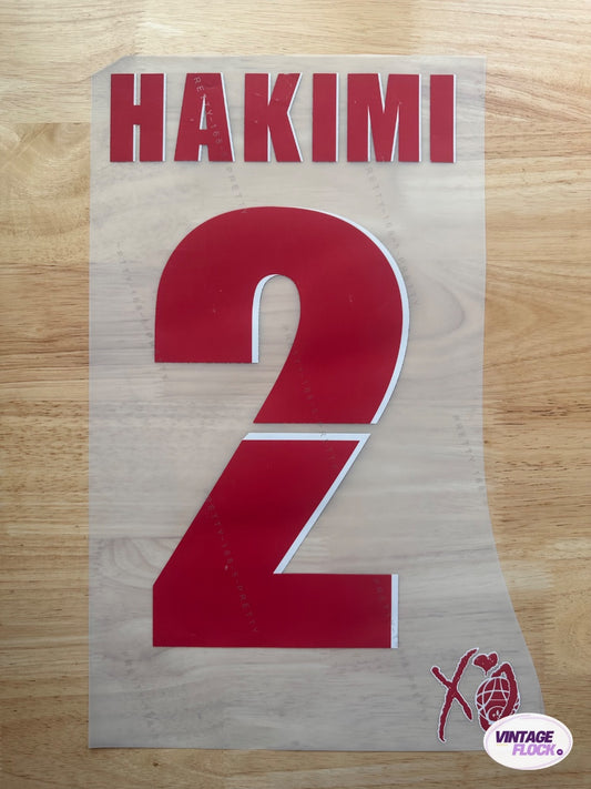 Flocage Hakimi N°2 PSG 2025 Coupe du Monde des Clubs vintage
