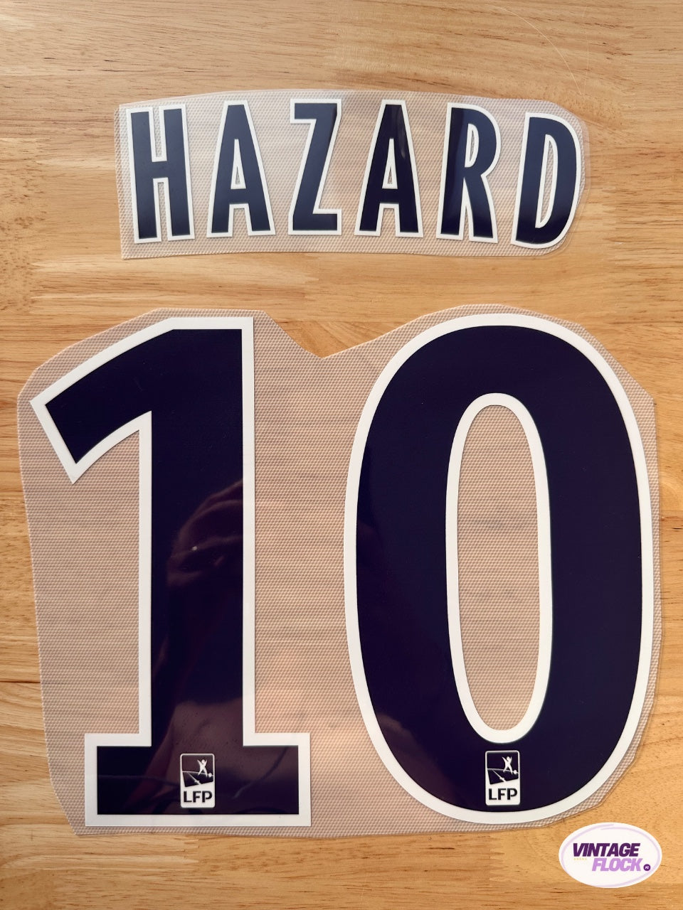 Flocage Hazard N°10 LOSC 2011-2012 Exterieur vintage