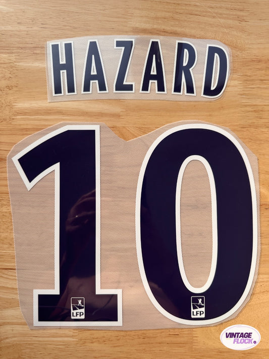 Flocage Hazard N°10 LOSC 2011-2012 Exterieur vintage