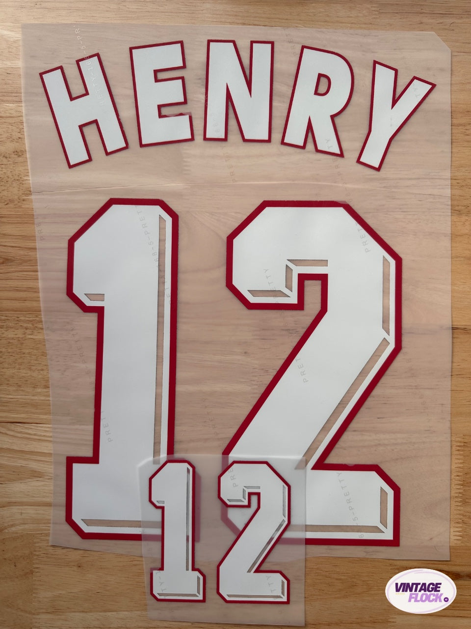 Flocage Henry N°12 France 1998 Domicile vintage