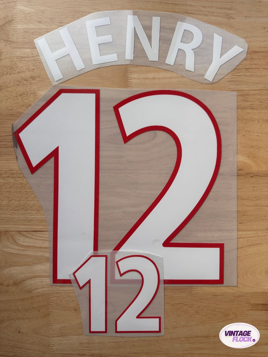 Flocage Henry N°12 France 2000 Domicile vintage