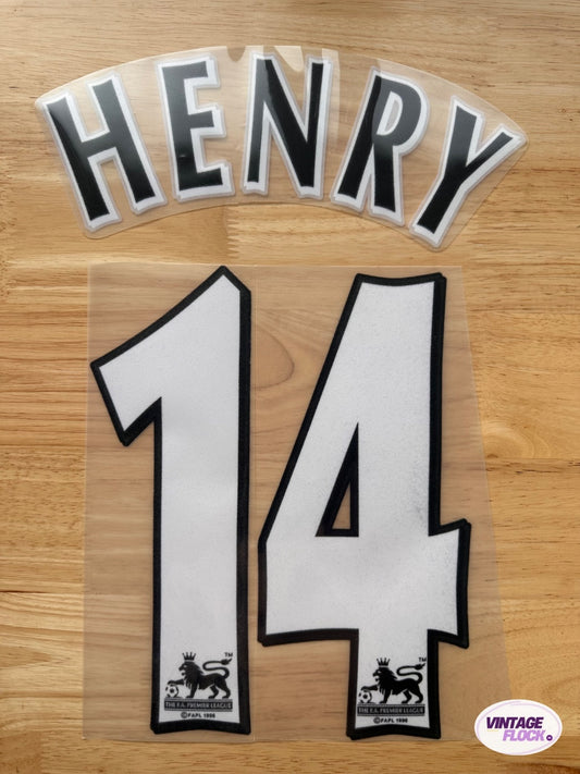 Flocage Henry N°14 Arsenal 2004-2005 Feutrine vintage