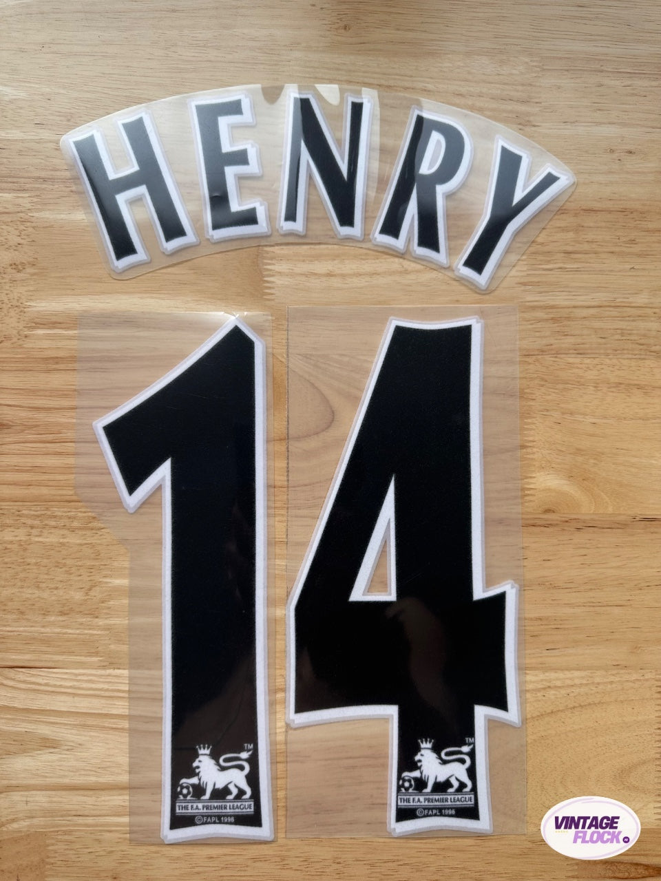 Flocage Henry N°14 Arsenal 2004-2006 Feutrine vintage