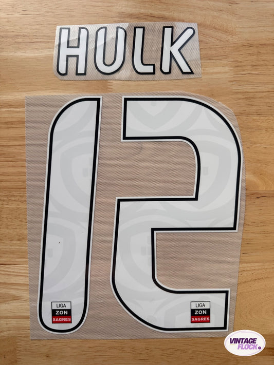 Flocage Hulk N°12 FC Porto 2010-2011 Domicile vintage
