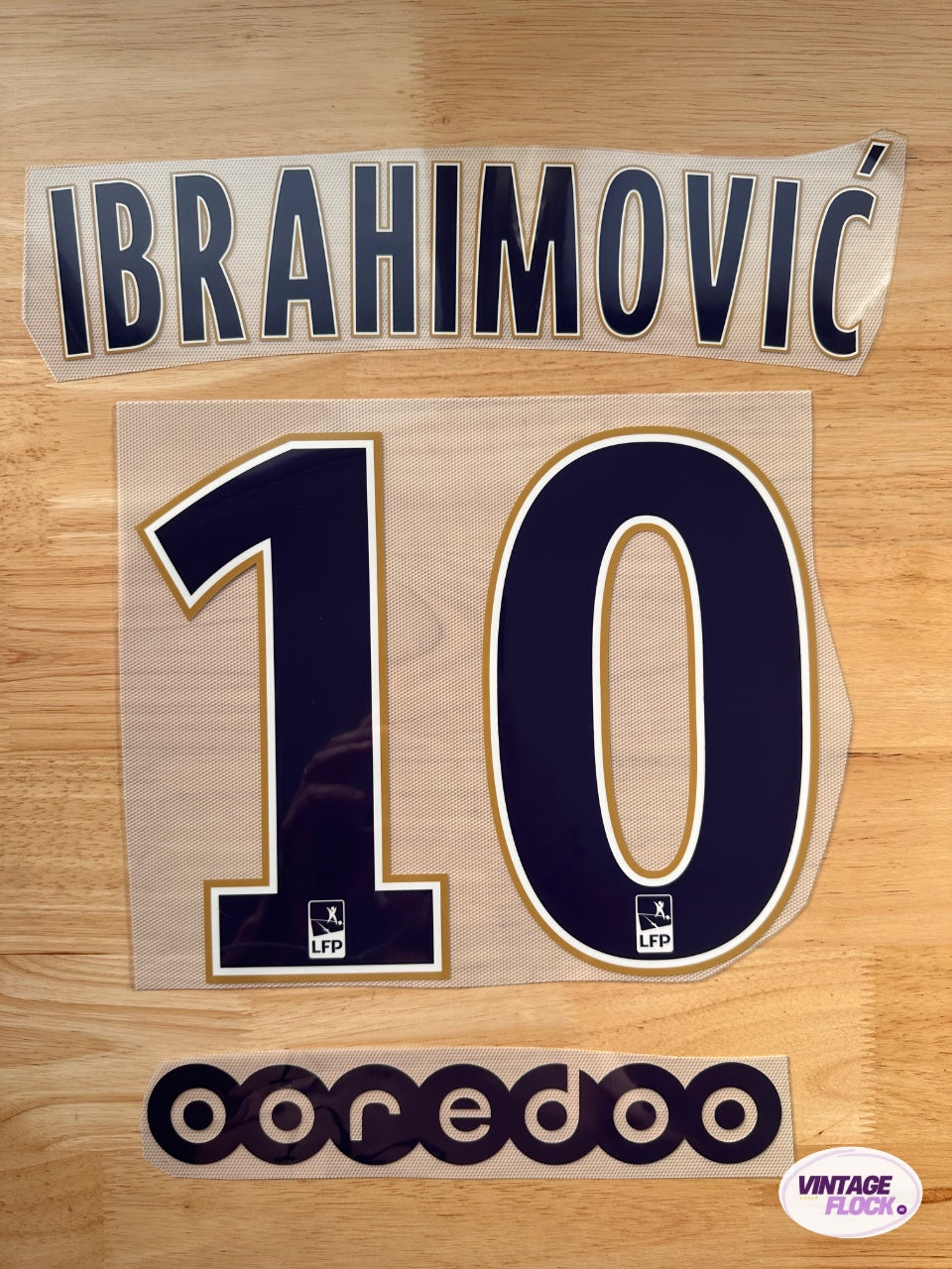 Flocage Ibrahimovic N°10 PSG 2014-2015 Exterieur vintage