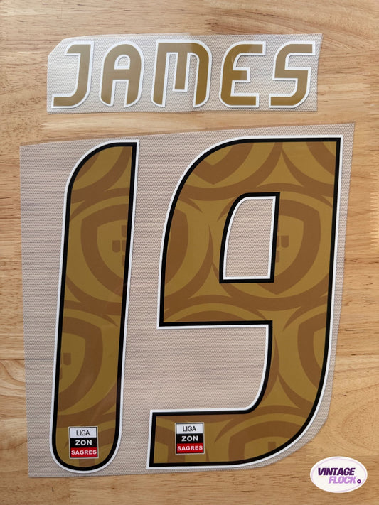 Flocage James N°19 FC Porto 2011-2012 Exterieur vintage