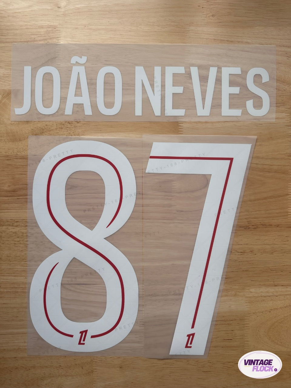 Flocage Joao Neves N°87 PSG 2025-2026 Domicile vintage