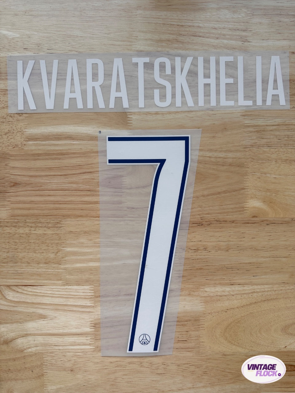 Flocage Kvaratskhelia N°7 PSG 2024-2025 LDC Fourth vintage