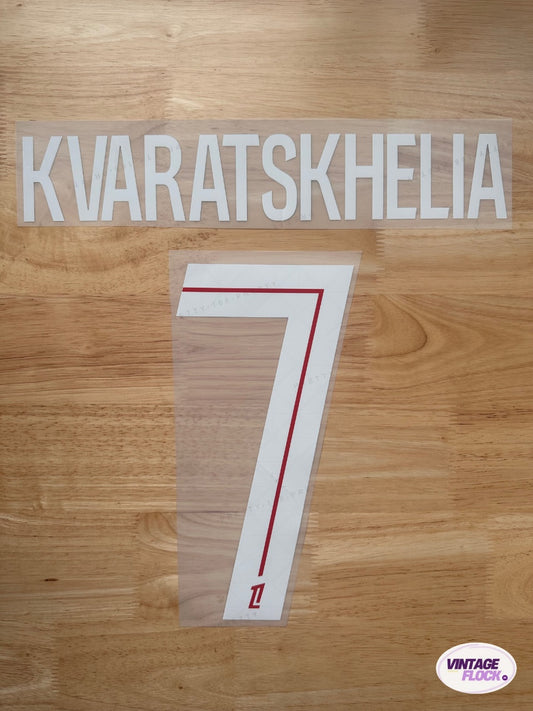 Flocage Kvaratskhelia N°7 PSG 2025-2026 Domicile vintage