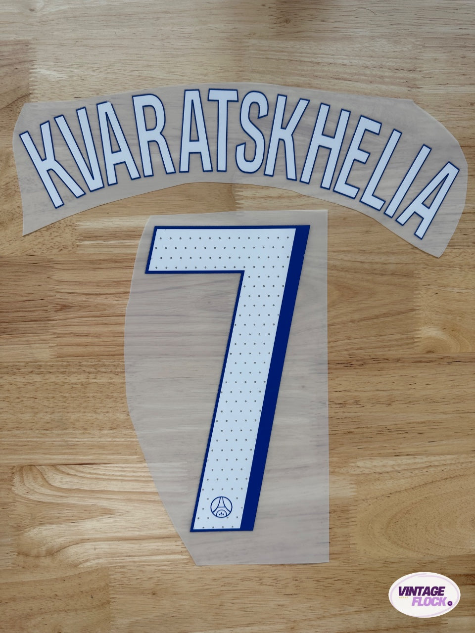 Flocage Kvaratskhelia N°7 PSG 2025-2026 LDC Third vintage