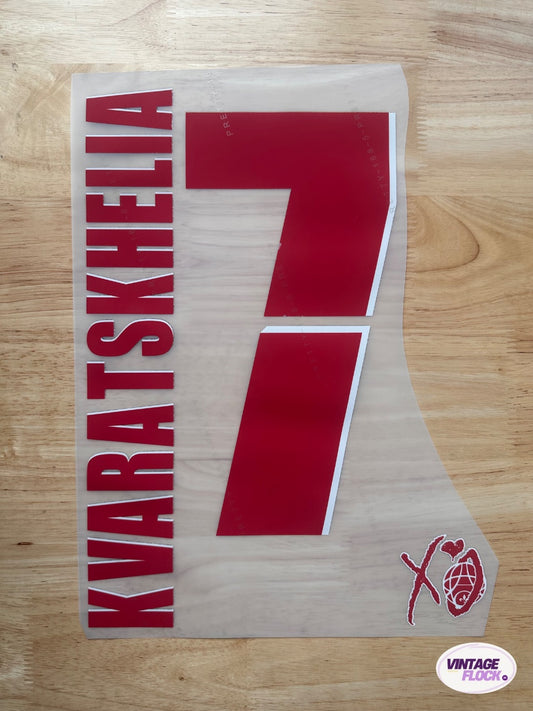 Flocage Kvaratskhelia N°7 PSG 2025 Coupe du Monde des Clubs vintage