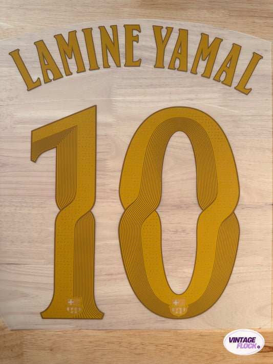Flocage Lamine Yamal N°10 FC Barcelone 2026-2027 Domicile vintage