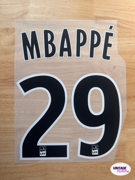Flocage Mbappé N°29 Monaco 2016-2017 Domicile vintage