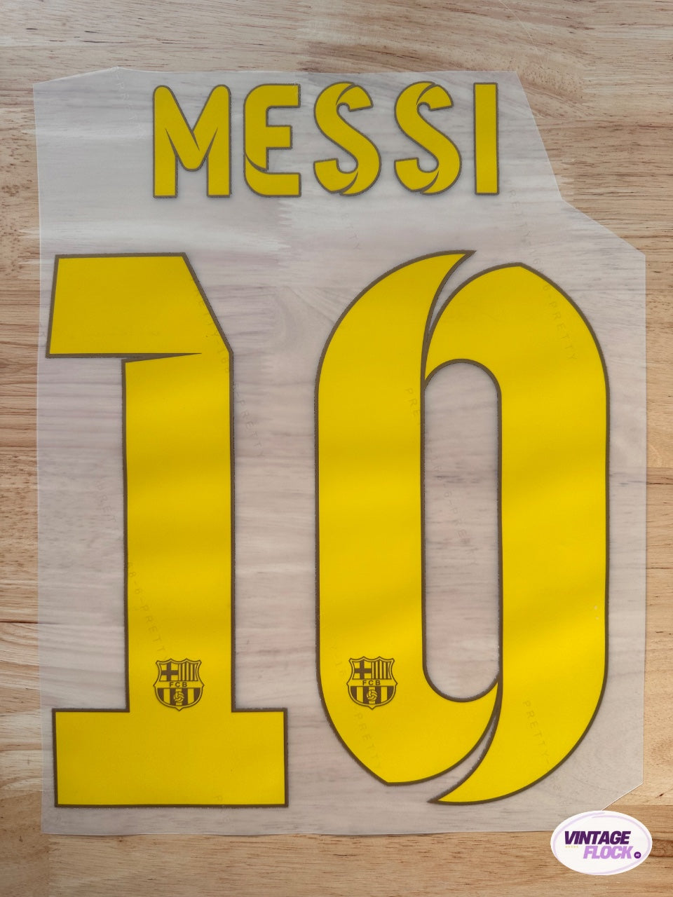 Flocage Messi N°10 FC Barcelone 2014-2015 Domicile vintage