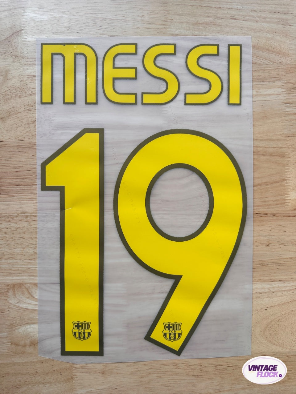 Flocage Messi N°19 FC Barcelone 2007-2008 Domicile vintage