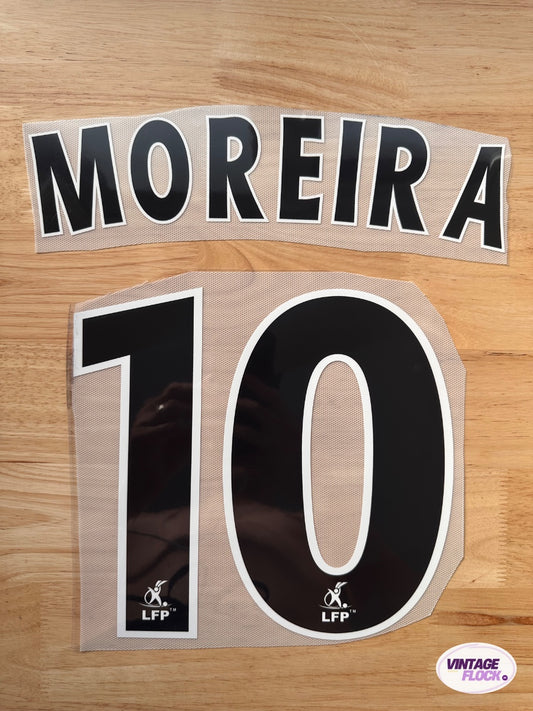 Flocage Moreira N°10 RC Lens 2002-2003 Domicile vintage