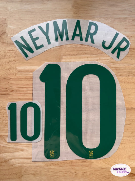 Flocage Neymar JR N°10 Brésil 2012-2014 Domicile vintage